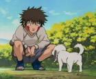 Kiba Inuzuka και τον σκύλο του και ο καλύτερος φίλος Akamaru αποτελούν μέρος της ομάδας 8